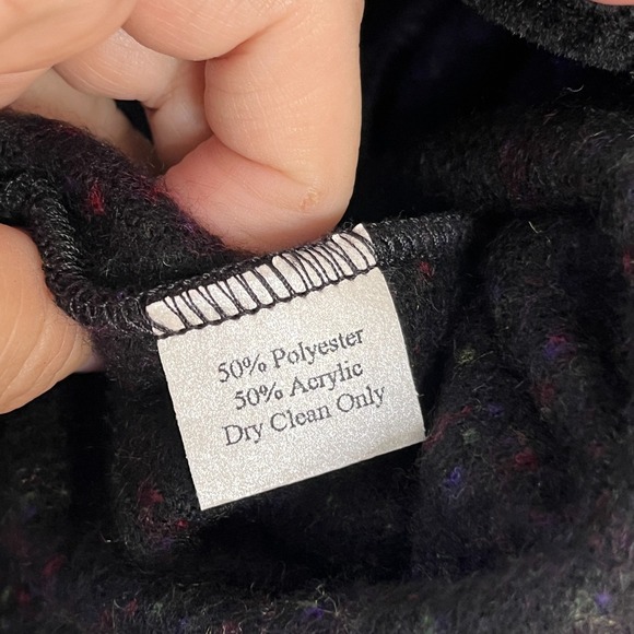 Lee Andersen 2X Jacket Velvet Trim Appliques Art To Wear Whimsical Winter - Picture 11 of 13